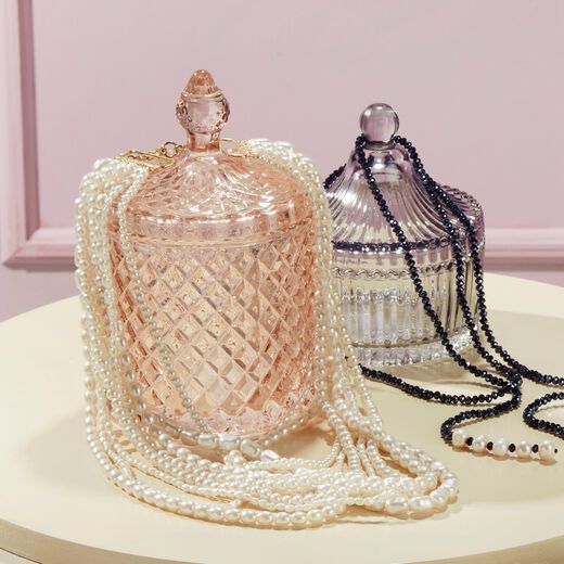 multi layered faux pearls necklace